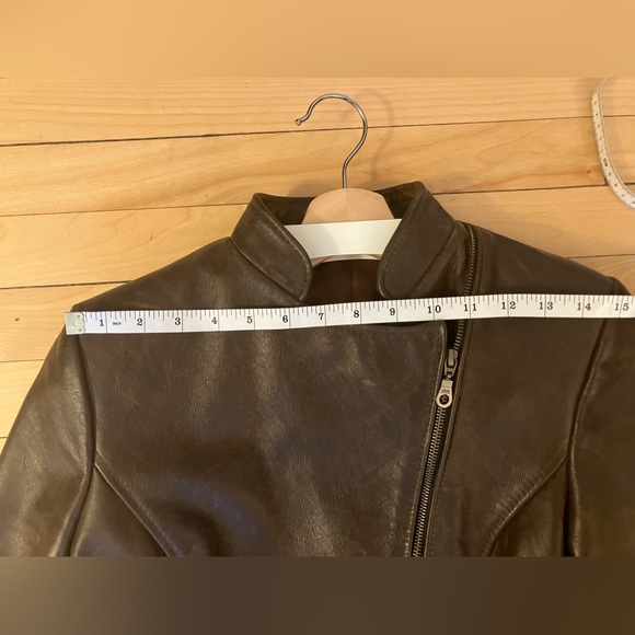 Brown Leather Jacket - Picture 3 of 5